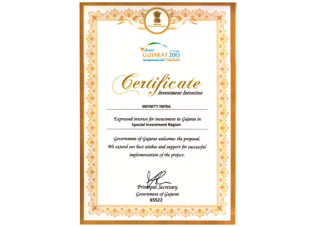 Vibrant Certificate 2015